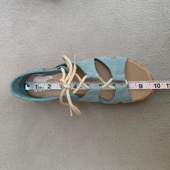 Sorel Cameron Suede Lace-Up Flatform Wedge Sandals Sz8 - Picture 16 of 16